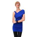 Damen Longshirt Wickeloberteil;Gr. S/M,
