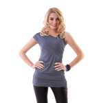 Damen Longshirt Wickeloberteil;Gr. S/M,