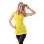 Damen Longshirt Wickeloberteil;Gr. S/M,