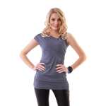 Damen Longshirt Wickeloberteil;Gr. S/M,