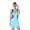 Damen Longshirt Tunika Top Minikleid 2 farbig, S/M;