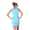Damen Longshirt Tunika Top Minikleid 2 farbig, S/M;