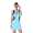 Damen Longshirt Tunika Top Minikleid 2 farbig, S/M;