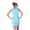 Damen Longshirt Tunika Top Minikleid 2 farbig, S/M;