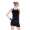 Longshirt Tunika Top Minikleid zweifarbig, S/M;