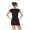 Damen Minikleid Wickelkleid mit Pünktchen V-Ausschnitt ;