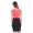 Damen Longshirt Minikleid mit Raffung zweifarbig;