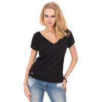 Shirt Bluse V-Ausschnitt  in 8 Farben,