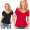 Shirt Bluse V-Ausschnitt  in 8 Farben,