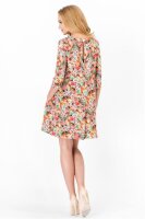 Kleid elegant Mini-Kleid Blumen Muster;