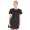 Kleid Blumen-Prägung elegant mit Pufferärmel Mini-Kleid;