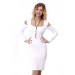 Damen Minikleid Schulterfrei Kleid Dress; S/M;