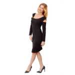 Damen Minikleid Schulterfrei Kleid Dress; S/M;