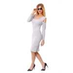 Damen Minikleid Schulterfrei Kleid Dress; S/M;