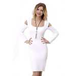 Damen Minikleid Schulterfrei Kleid Dress; S/M;
