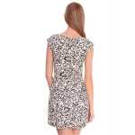Damen Kleid Dress Glockenkleid Sommerkleid Mini Kleid Blumenmuster Flower;