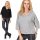 Damen Sweatshirt mit Taschen Hoodie Gr. S/M