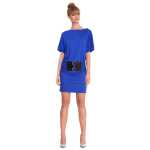 Damen Kleid Dress Locker Luftig Fledermaus;S/M;