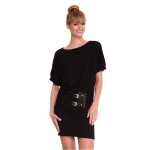 Damen Kleid Dress Locker Luftig Fledermaus;S/M;