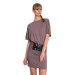 Damen Kleid Dress Locker Luftig Fledermaus;S/M;