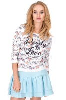 Damen Eleganter Rock Minirock; Babyblau/M/38