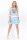 Damen Eleganter Rock Minirock; Babyblau/M/38