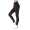 Damen Leggings Hohe-Taille mit Knöpfen,