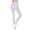 Damen Leggings Hohe-Taille mit Knöpfen,