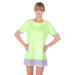 Damen Kleid Minikleid mit Kurzarm;S/M;