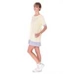 Damen Kleid Minikleid mit Kurzarm;S/M;