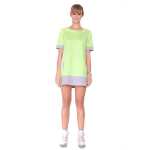 Damen Kleid Minikleid mit Kurzarm;S/M;