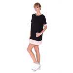 Damen Kleid Minikleid mit Kurzarm;S/M;