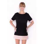 Damen Kleid Minikleid mit Kurzarm;S/M;