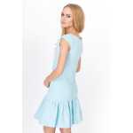 Damen Kleid Tunika Mini-Kleid Rüschen Top;