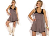 Damen Glockenkleid Kleid Dress Minikleid; Gr. S/M;