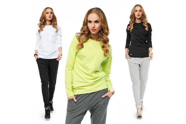 Bluse mit Brusttasche in 5 Farben Sportlich & elegant; Gr. S/M;