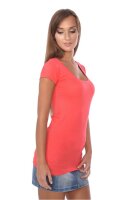 Damen Basic T-shirt Top Shirt;