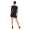 Damen Kleid Dress Punkte Pünktchen 3/4 Ärmel;