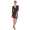 Damen Kleid Dress Punkte Pünktchen 3/4 Ärmel;