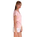 Damen Longshirt Tunika T-Shirt Sommer Shirt V-Ausschnitt;