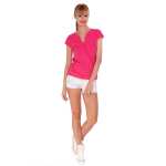 Damen Longshirt Tunika T-Shirt Sommer Shirt V-Ausschnitt;