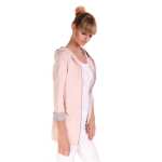 Damen Cardigan Sweater Jacke mit Kapuze mit Reißverschluss;S/M;