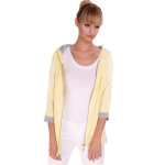 Damen Cardigan Sweater Jacke mit Kapuze mit Reißverschluss;S/M;