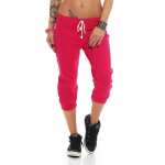 Damen Jogginghose 3/4 Capri Sport-Hose Baumwolle Gr. XXS XS S M L XL XXL 3XL