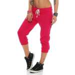 Damen Jogginghose 3/4 Capri Sport-Hose Baumwolle Gr. XXS XS S M L XL XXL 3XL