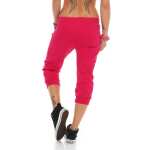 Damen Jogginghose 3/4 Capri Sport-Hose Baumwolle Gr. XXS XS S M L XL XXL 3XL