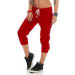 Damen Jogginghose 3/4 Capri Sport-Hose Baumwolle Gr. XXS XS S M L XL XXL 3XL