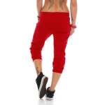 Damen Jogginghose 3/4 Capri Sport-Hose Baumwolle Gr. XXS XS S M L XL XXL 3XL