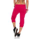 Damen Jogginghose 3/4 Capri Sport-Hose Baumwolle Gr. XXS XS S M L XL XXL 3XL
