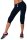 Damen Jogginghose 3/4 Capri Sport-Hose Baumwolle; Dunkelblau L/40